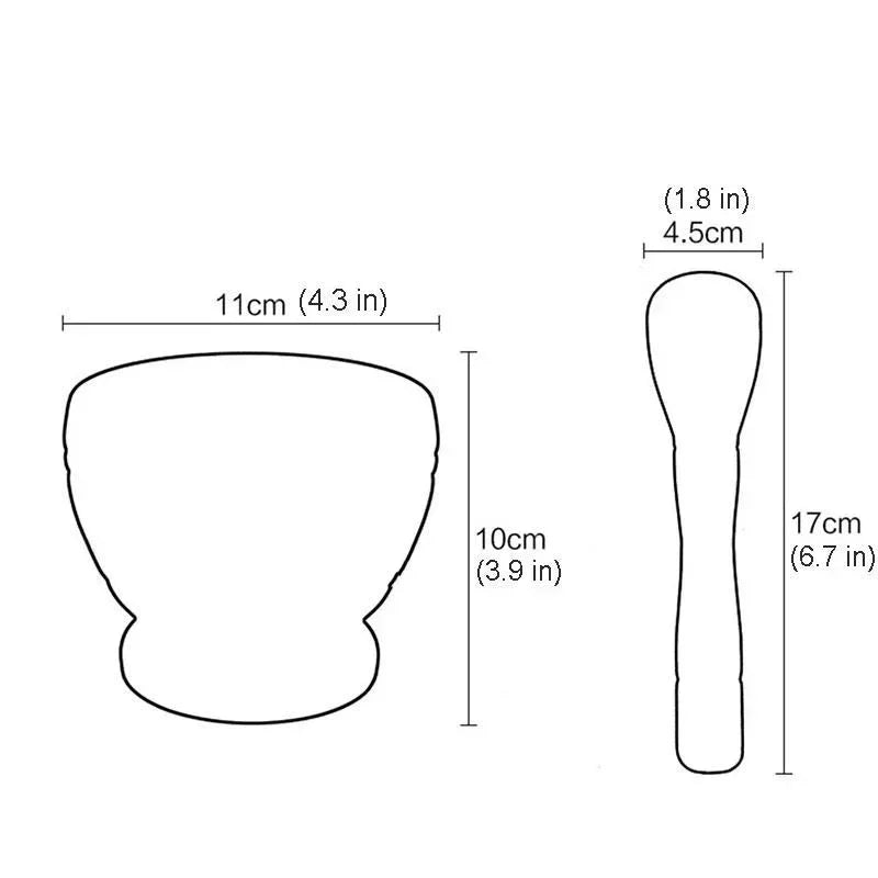 Resin Mortar And Pestle Set For Garlic And Herbs Kitchen