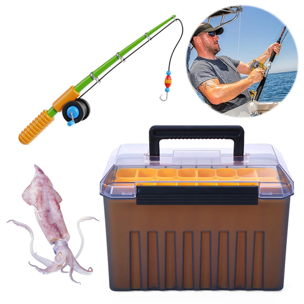 Minnow Squid Jig Hard Bait Container Sea Tool Case