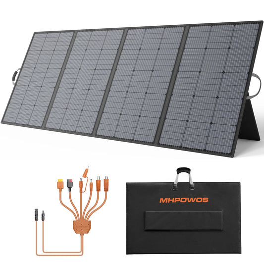 MHPOWOS 400W Foldable Portable Solar Panel For Power Stations