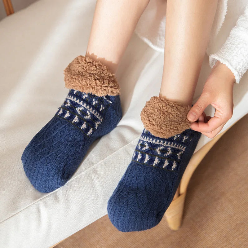 CN Zhejiang Winter Non Slip Floor Socks Velvet Home Wear