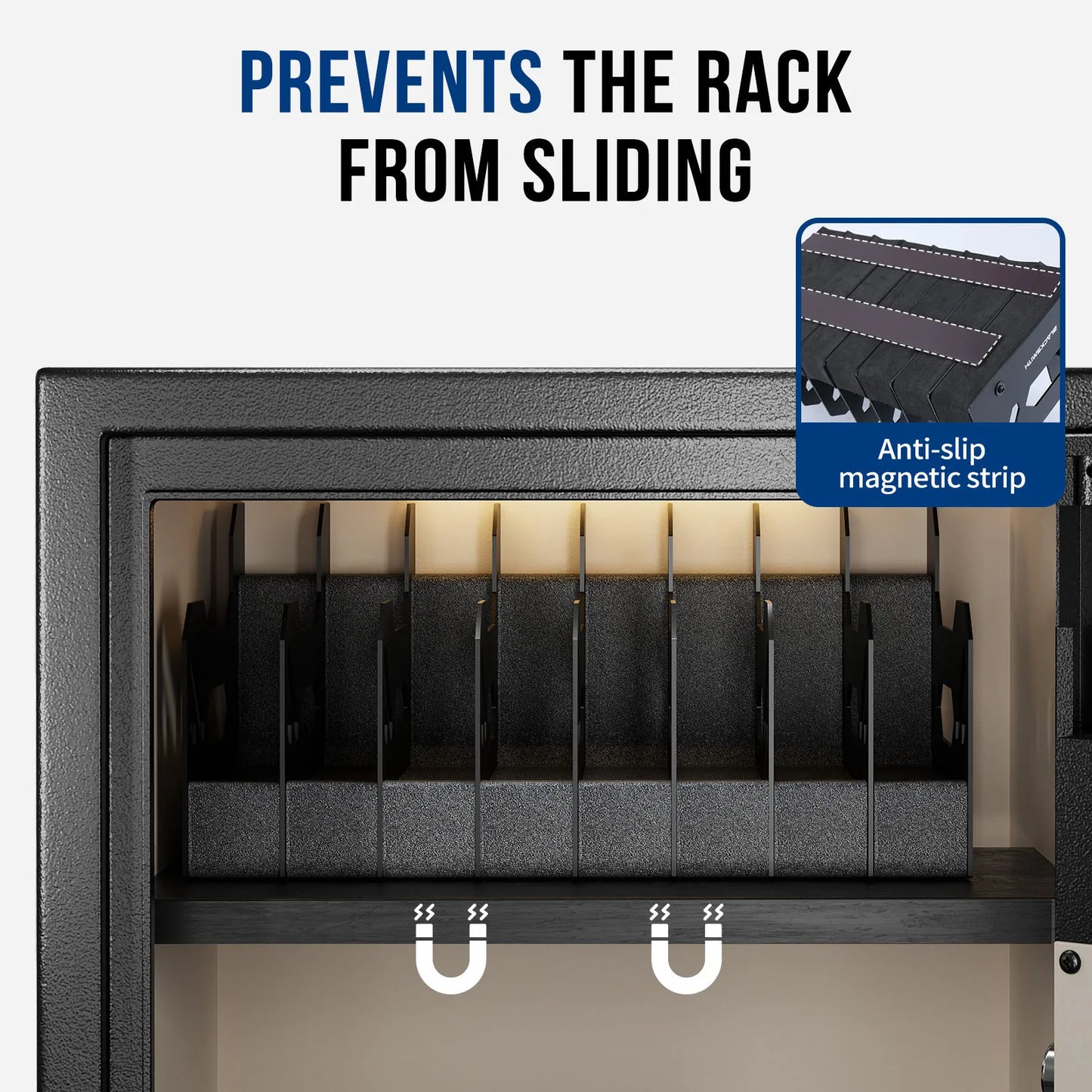 Pistol Holder Gun Rack By Black 4/5/6 Slots