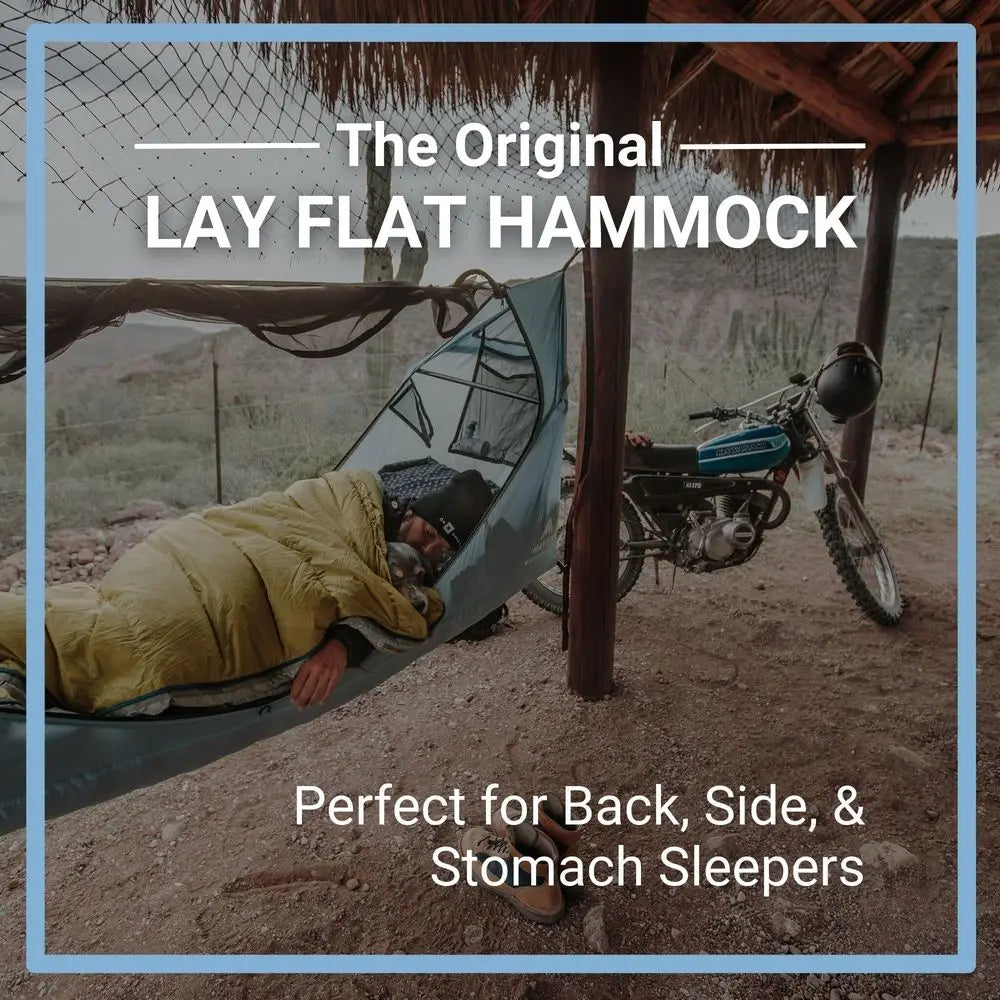 YTYIN Lay Flat Hammock Tent With Mosquito Net Haven Waterproof Rainfly