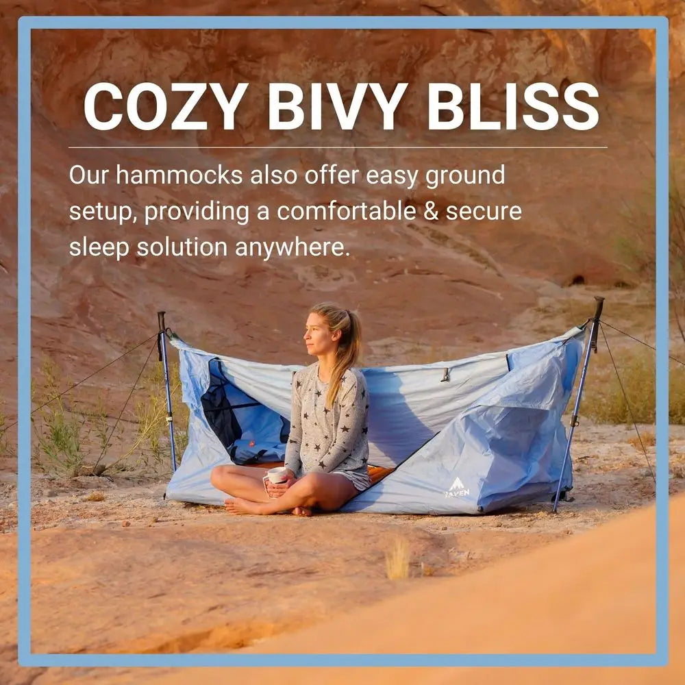 YTYIN Lay Flat Hammock Tent With Mosquito Net Haven Waterproof Rainfly
