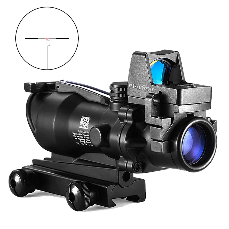 Nabila Adjustable 4x32 Red Dot Rifle Scope With 20mm Rail