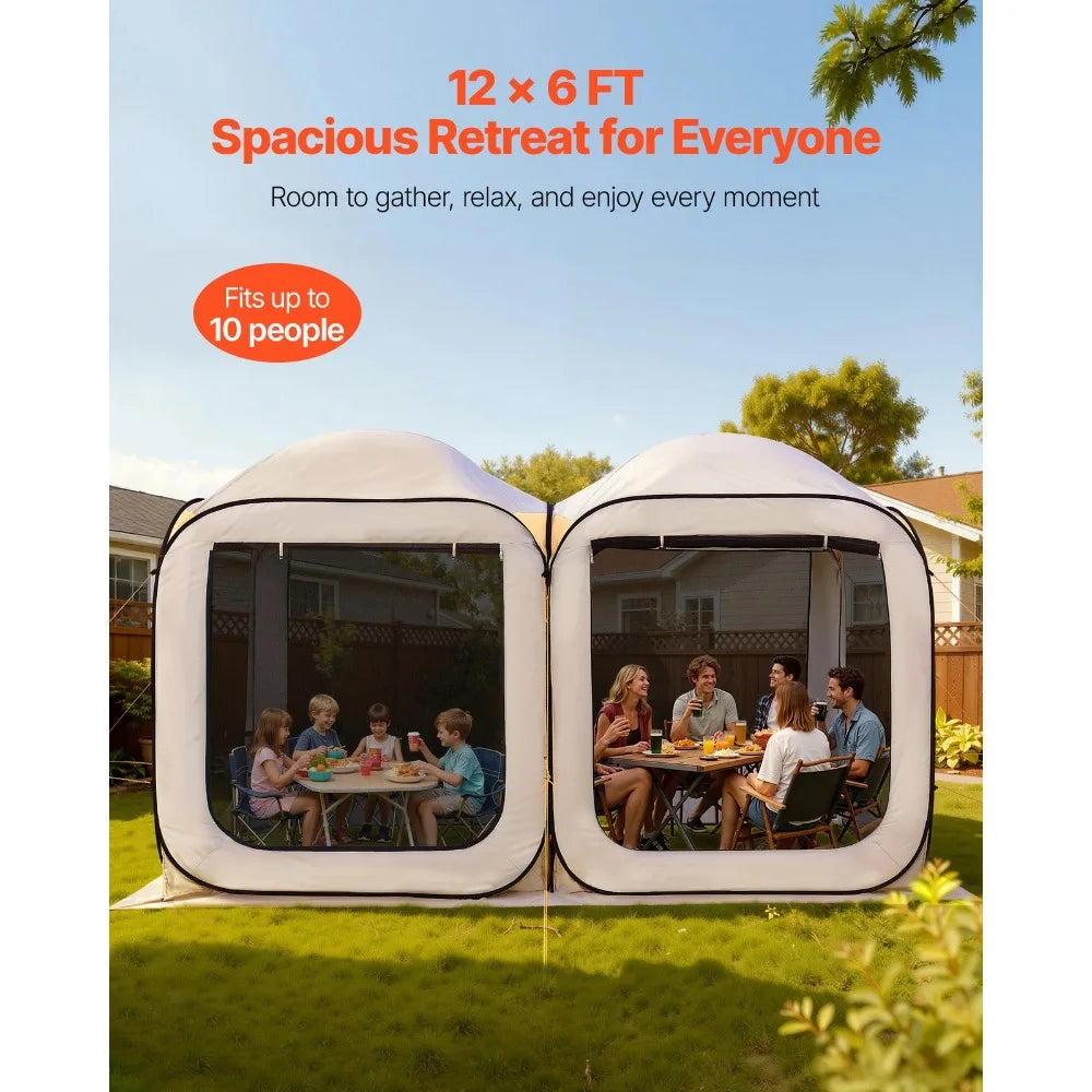 Pop Up Screen House Tent Gazebo For Outdoor Camping