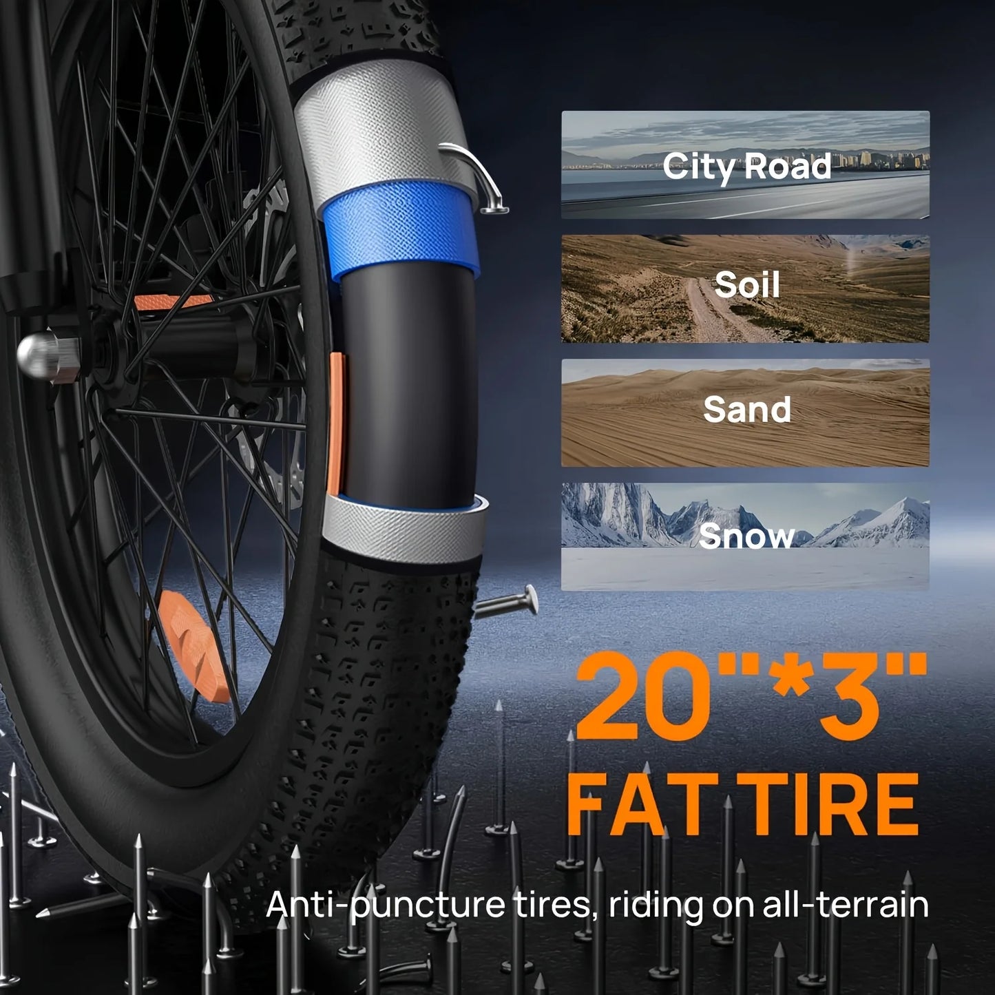 URLIFE E20 1000W Electric Bike 48V 13Ah Removable Battery