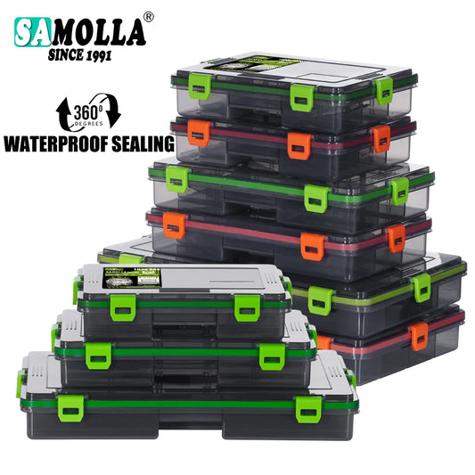 SAMOLLA Fishing Tackle Waterproof Box For Lure Storage And Hooks