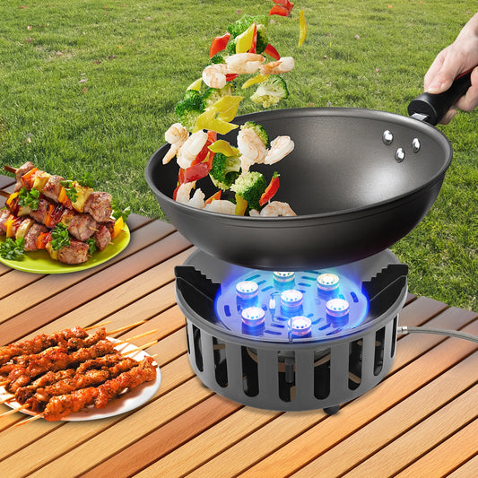 Portable Camping Stove 21000W High Power Gas Burner Windproof Ignition