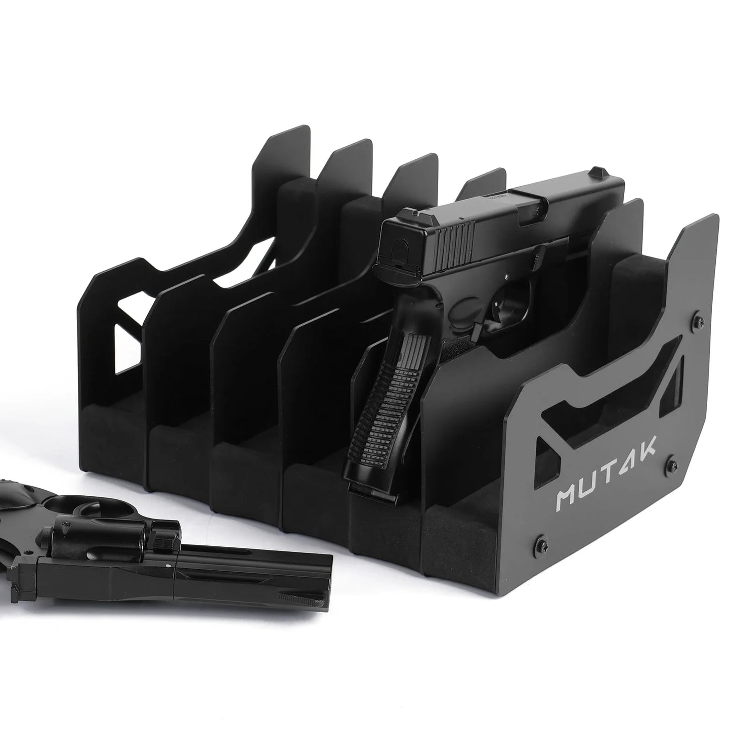 Pistol Rack For Gun Safe With Anti Slip Magnetic Strip For 4 6 8 Slots