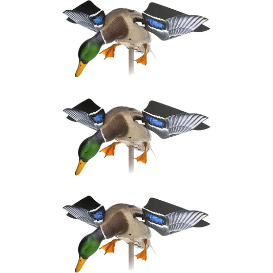 Avian X Powerflight Smart Motion Mallard Spinning Wing Realistic Design Duck Decoy Ideal for Outdoor Hunting Adventures 3 Pack