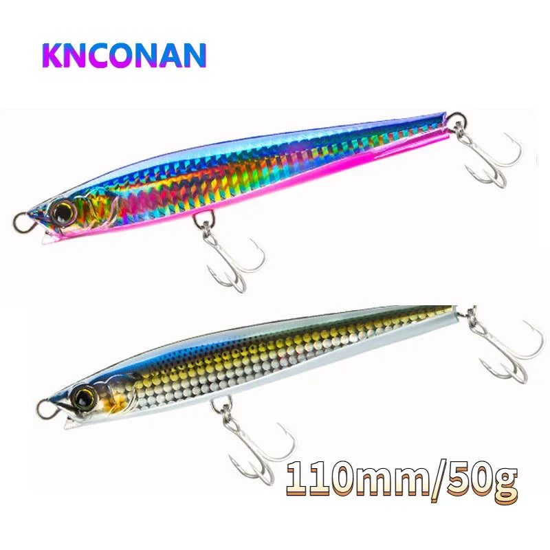 YTYIN Bass Lure Sinking Minnow Pencil Saltwater Bait