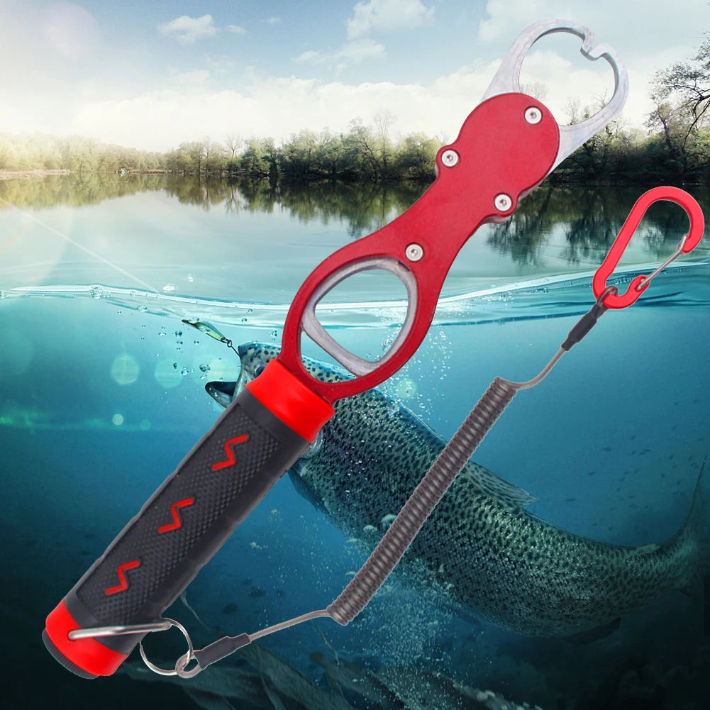 Shunmaii Fishing Pliers Lip Gripper With Lanyard Non Slip Handle