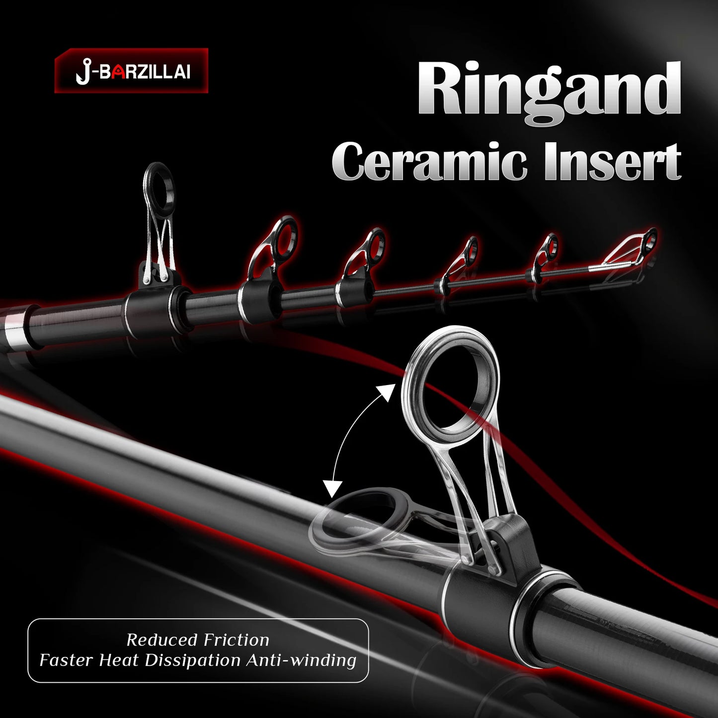 J-BARZILLA Telescopic Surf Fishing Rod Long Casting