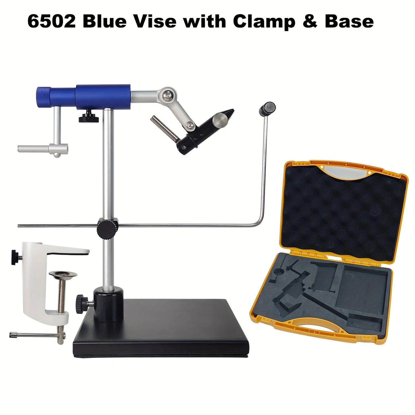 Aventik 360 Degree Rotatable Fly Tying Vise With Aluminum Base