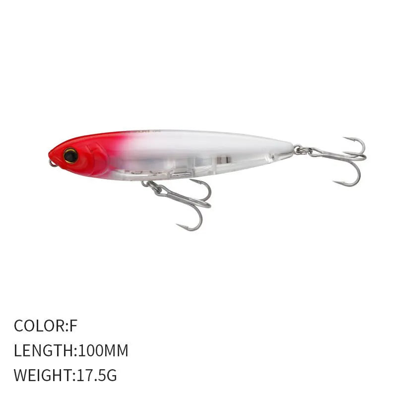 YTYIN Surface Pencil Lure Swimbait Topwater for Bass Trout
