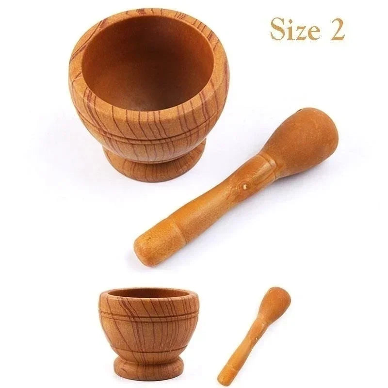 Resin Mortar And Pestle Set Garlic Herb Spice Grinder Bowl