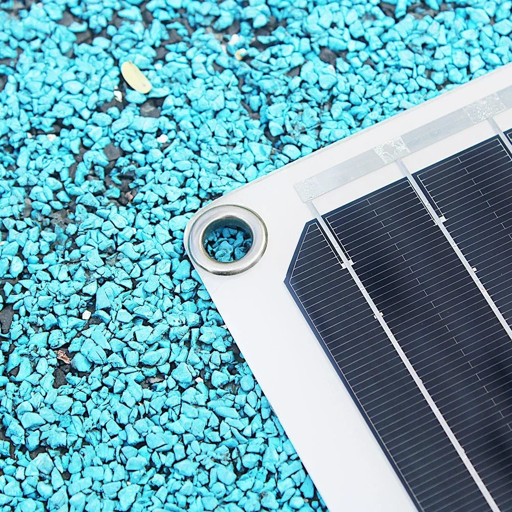 ASUNERGE Flexible Monocrystalline Waterproof Solar Panel for RVs and Boats