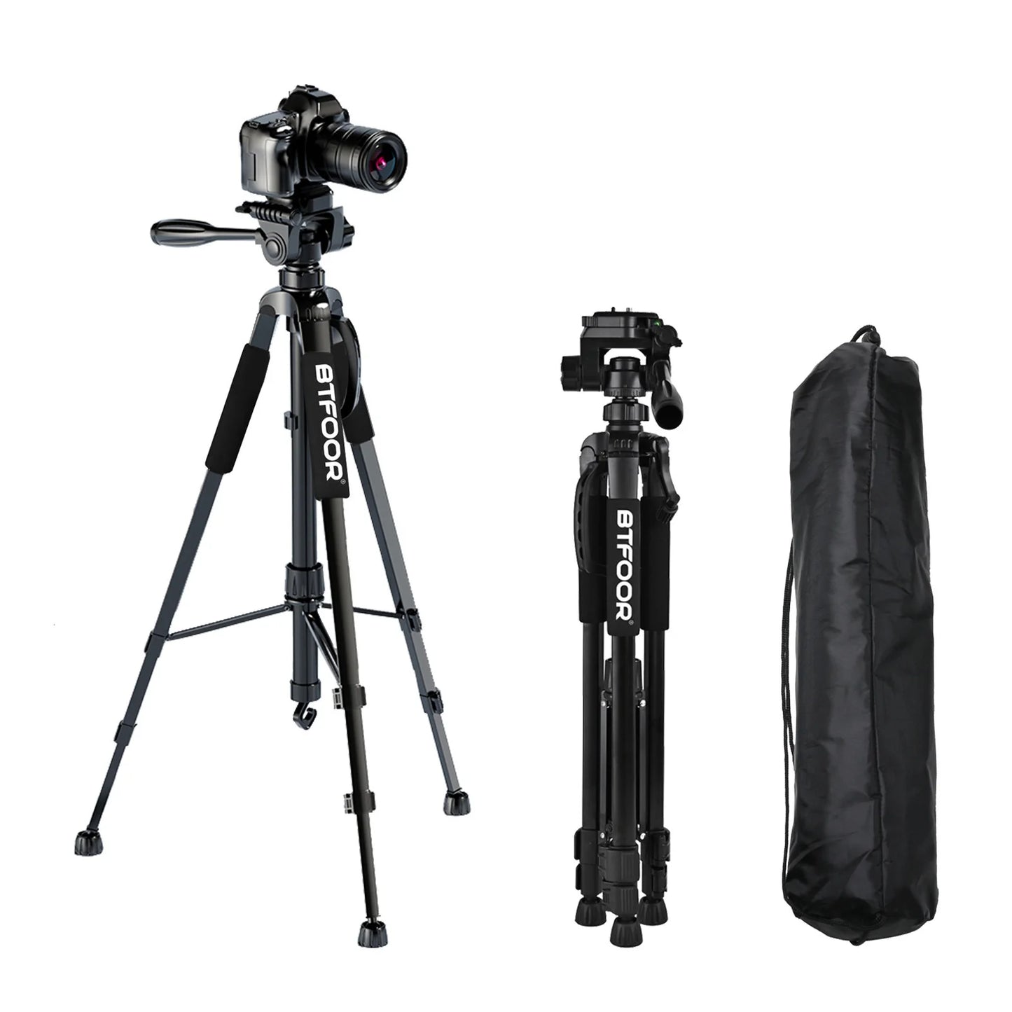 BAODEL Travel Digital Camera Tripod Pan Head Phone Mount DSLR