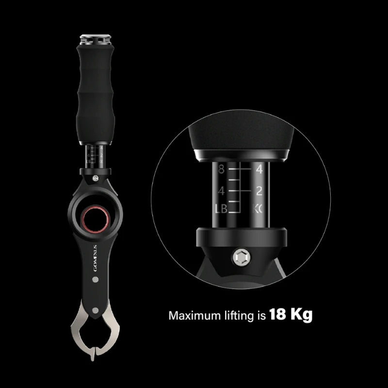 Gomexus Lip Gripper With Scale 40lb One Handed Fishing Tool