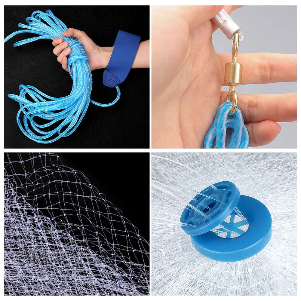 Cast Net Durable Premium Saltwater Fishing Net For Bait