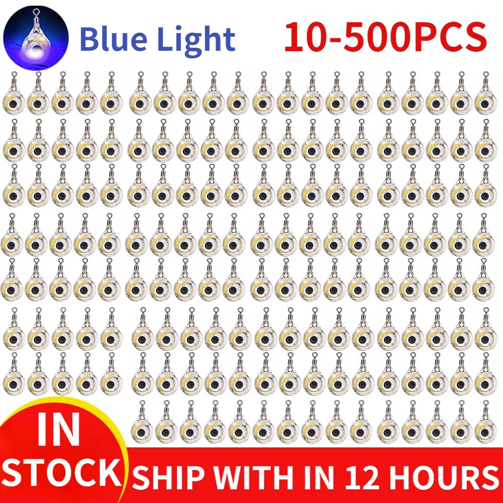 Mini LED Deep Drop Fishing Lure Luminous Underwater Eye Shape