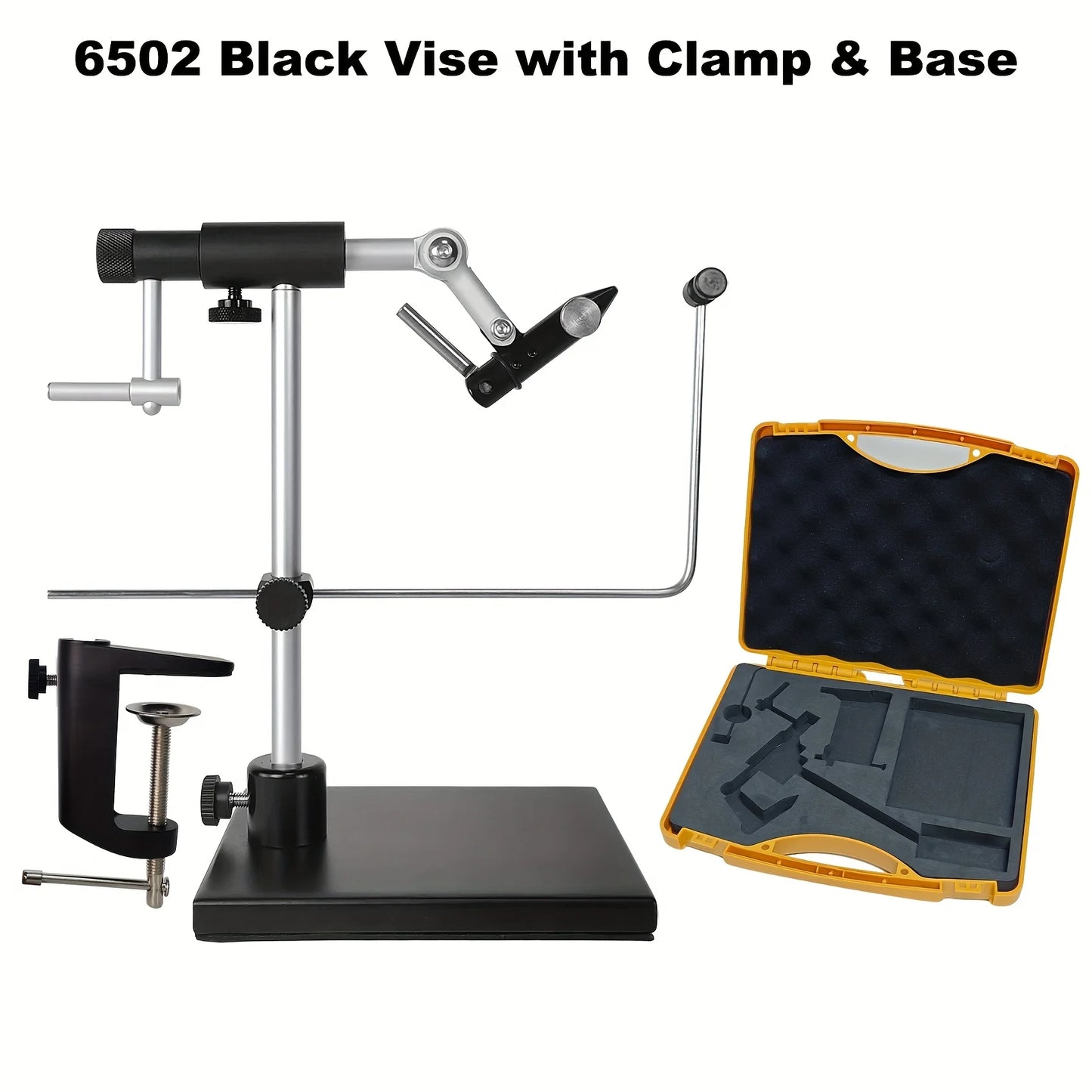 Aventik 360 Degree Rotatable Fly Tying Vise With Aluminum Base