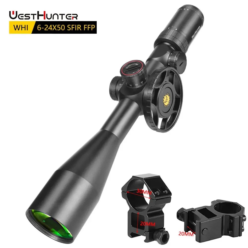 WestHunter WHI 6-24X50 SFIR First Focal Plane Riflescope