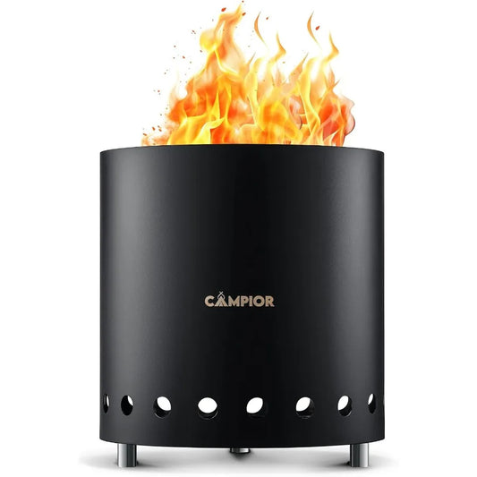Smokeless Wood Burning Fire Pit Stove For Camping And Outdoor
