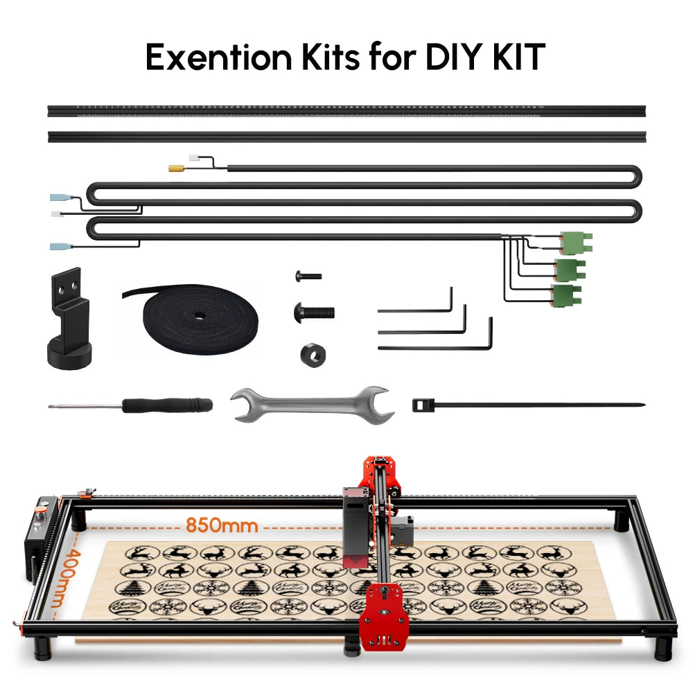 AlgoLaser 10W Laser Engraver DIY Kit CNC Cutter with Extensions
