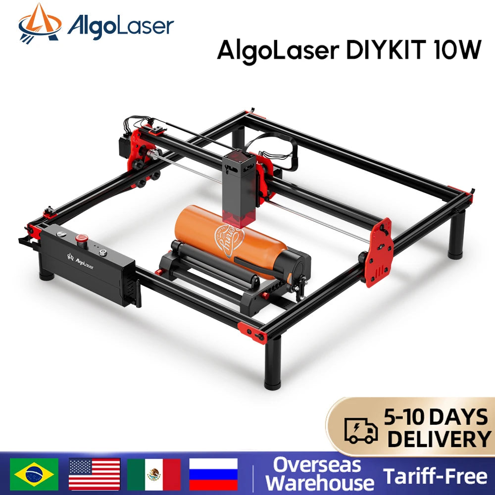 AlgoLaser 10W Laser Engraver DIY Kit CNC Cutter with Extensions