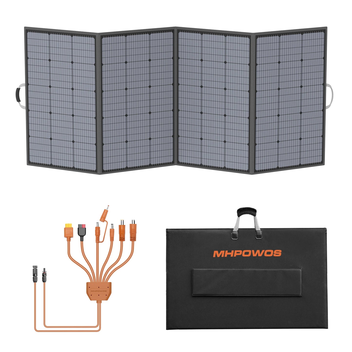 MHPOWOS 400W Foldable Solar Panel Power Backup for Outdoor RV Camping