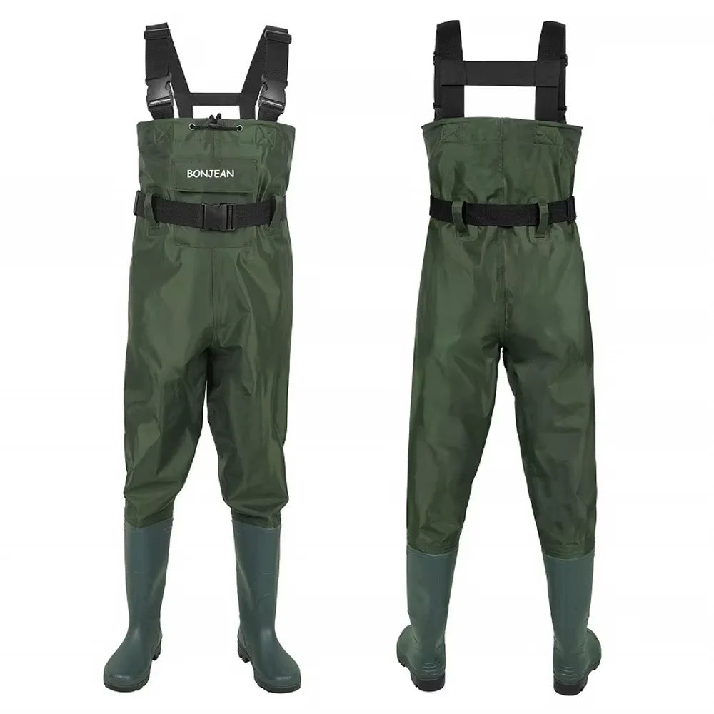 Waterproof Fishing Waders With Boots Durable Overalls Kit For Men Women