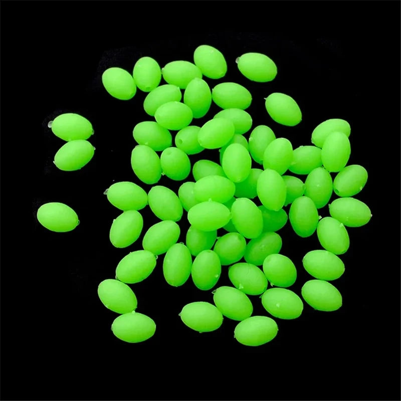 JSFUN Luminous Fishing Beads 375 Pcs Set Glow Float Lures