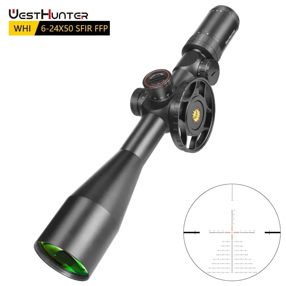 WestHunter WHI 6-24X50 SFIR FFP Riflescope Illuminated Sights