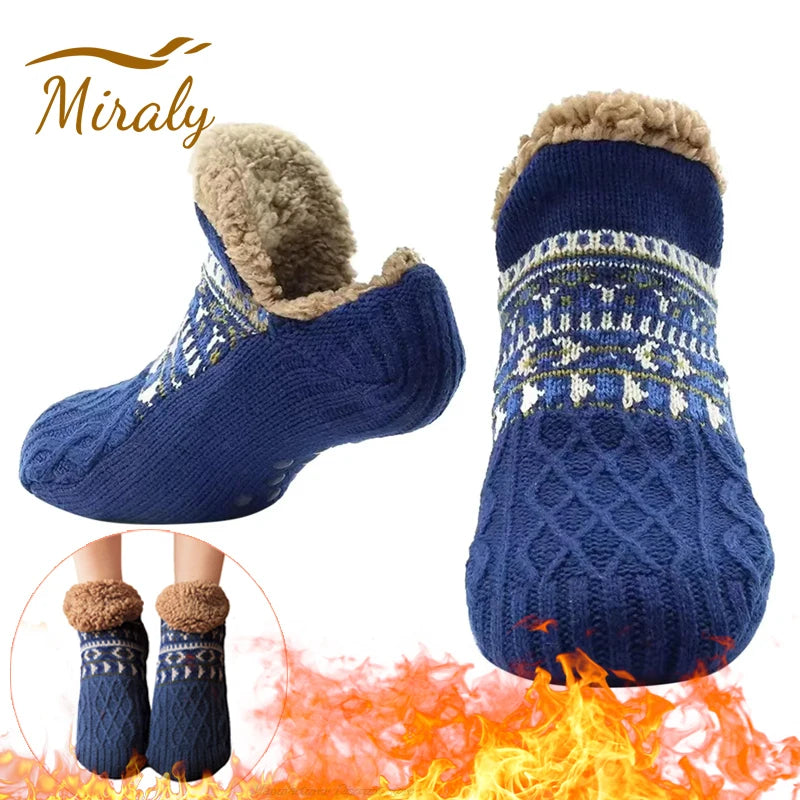 CN Zhejiang Winter Non Slip Floor Socks Velvet Home Wear