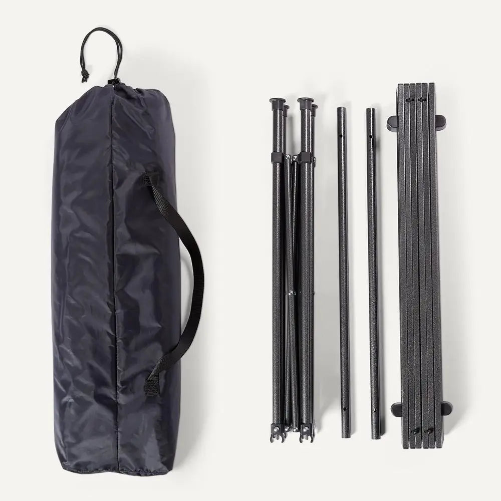 Sturdy Alloy Steel Slat Top Portable Camping Table For Outdoors