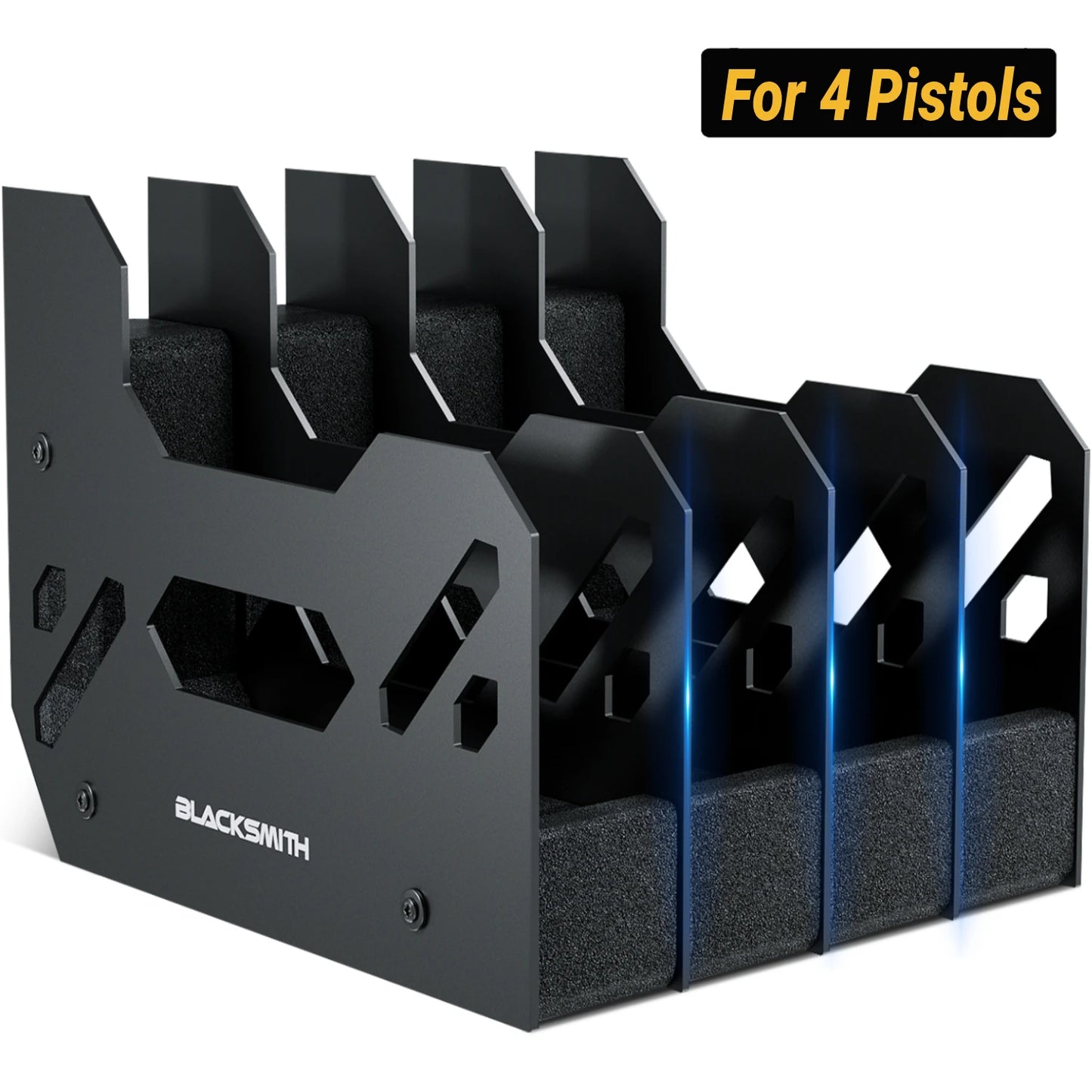 Pistol Holder Gun Rack By Black 4/5/6 Slots
