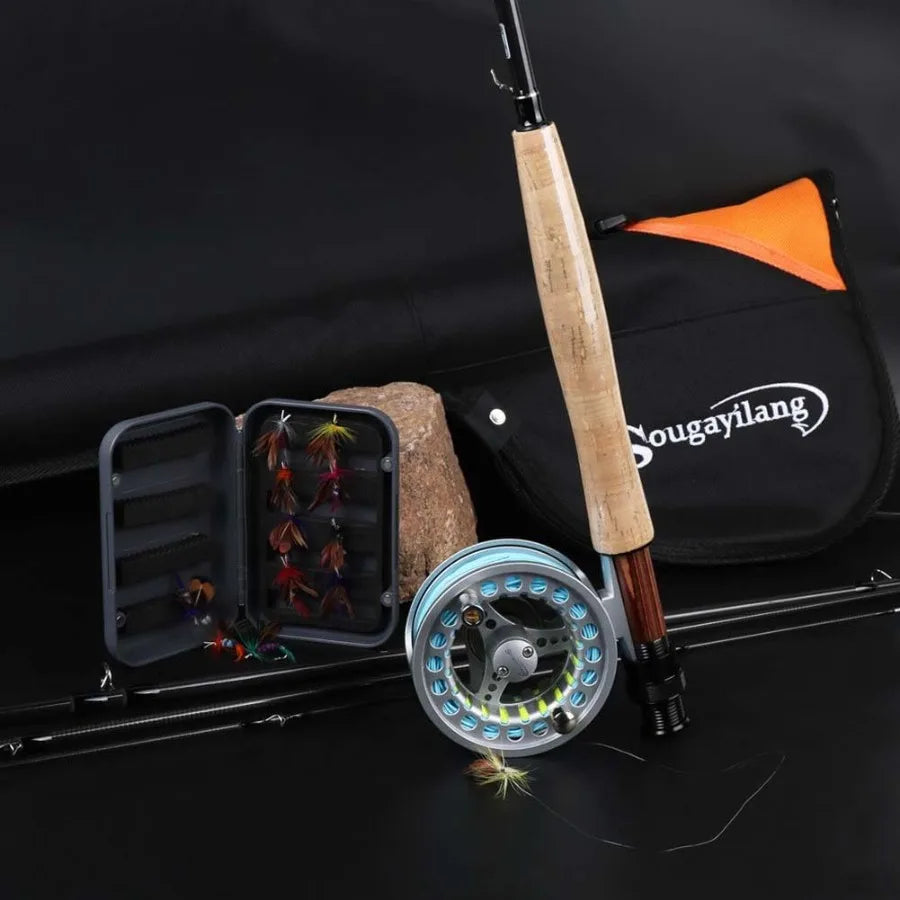 Saltwater Freshwater Fly Fishing Rod And Reel Combo Kit