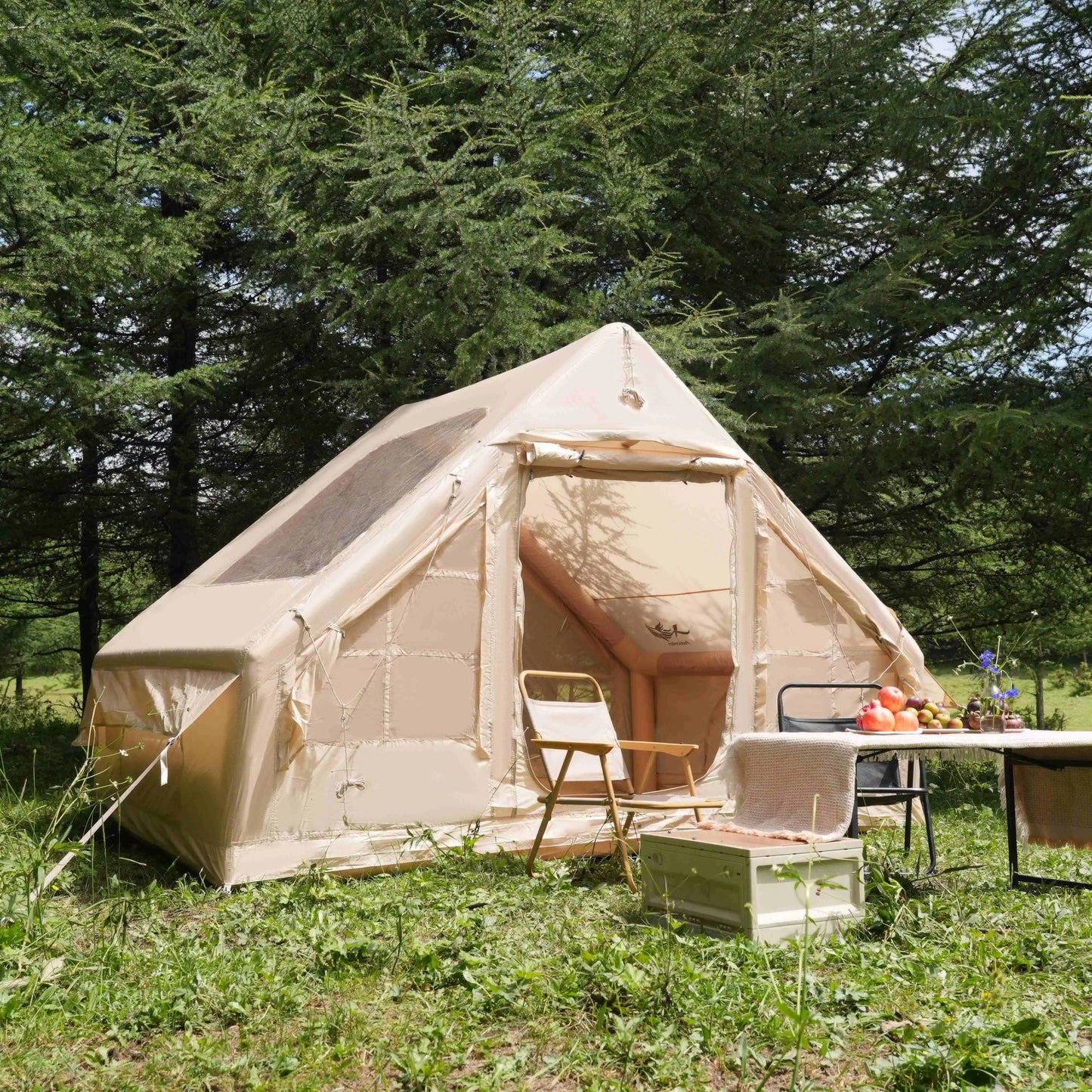 Pakicetus Inflatable Tent With Skylight Quick Setup 4 To 6 People