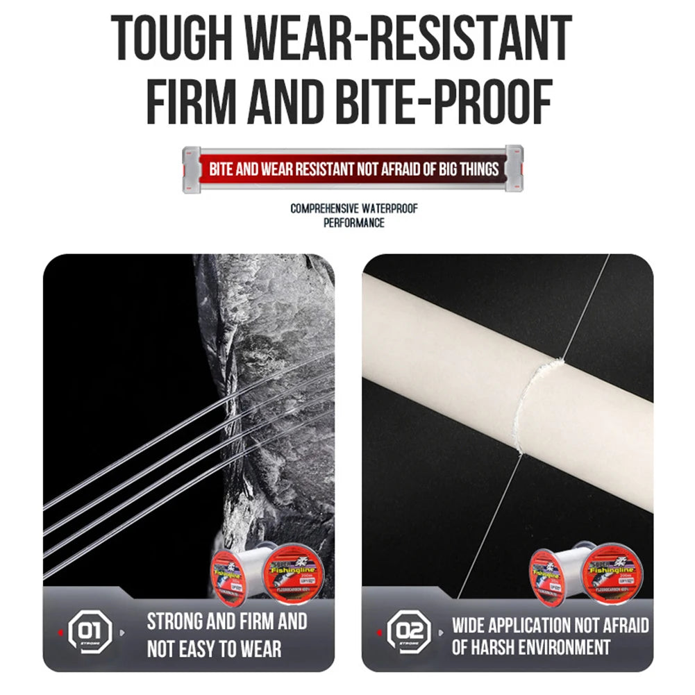 Alloet Fluorocarbon Coated Floating Fishing Line for Carp Trout