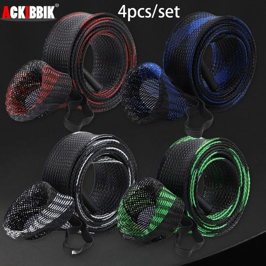 Ackibbik Rod Socks 4 Piece Set Fishing Rod Sleeve With Elastic Strap