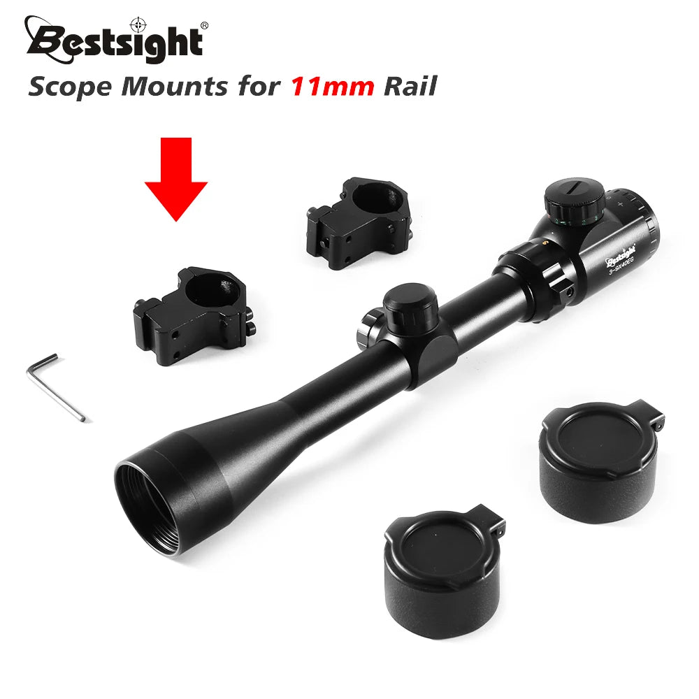 Nabila 3-9x40 Rifle Scope With Illuminated Mil-Dot Reticle