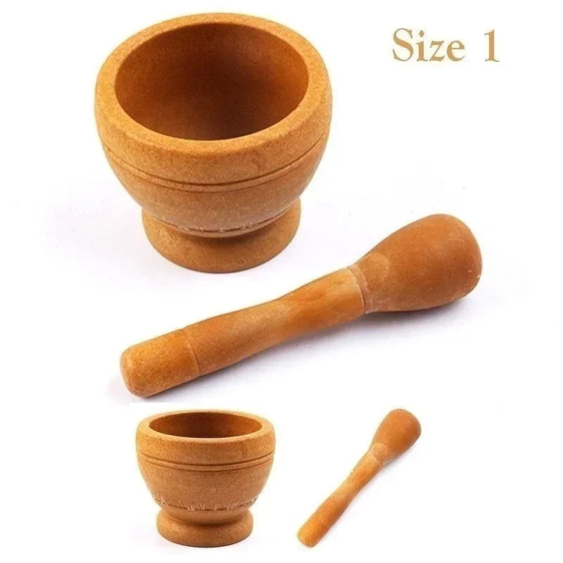 Plastic Mortar And Pestle Set Garlic Herb Spice Grinder Bowl