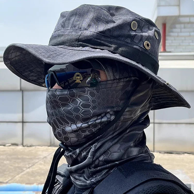 CN Zhejiang Camouflage Boonie Cap Balaclava Hat Outdoor Hunting