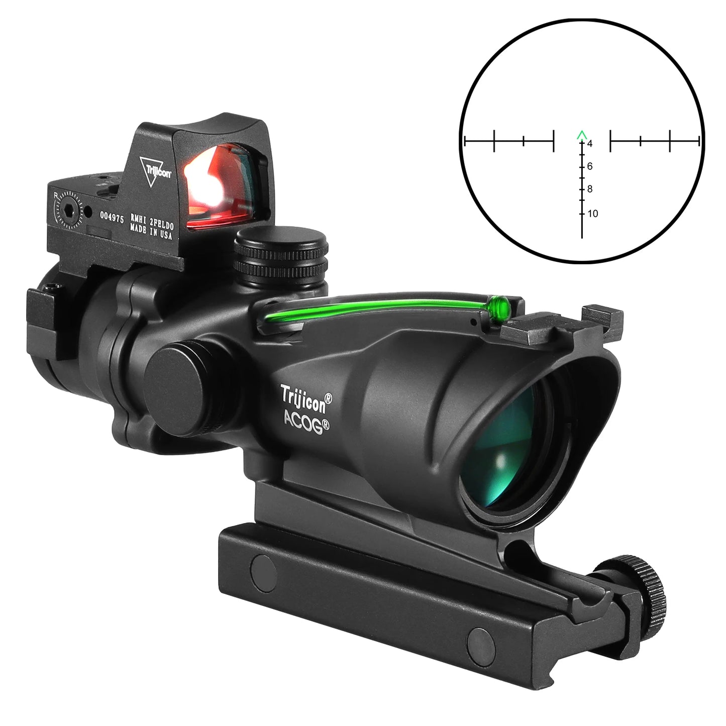 Nabila Adjustable 4x32 Red Dot Rifle Scope With 20mm Rail