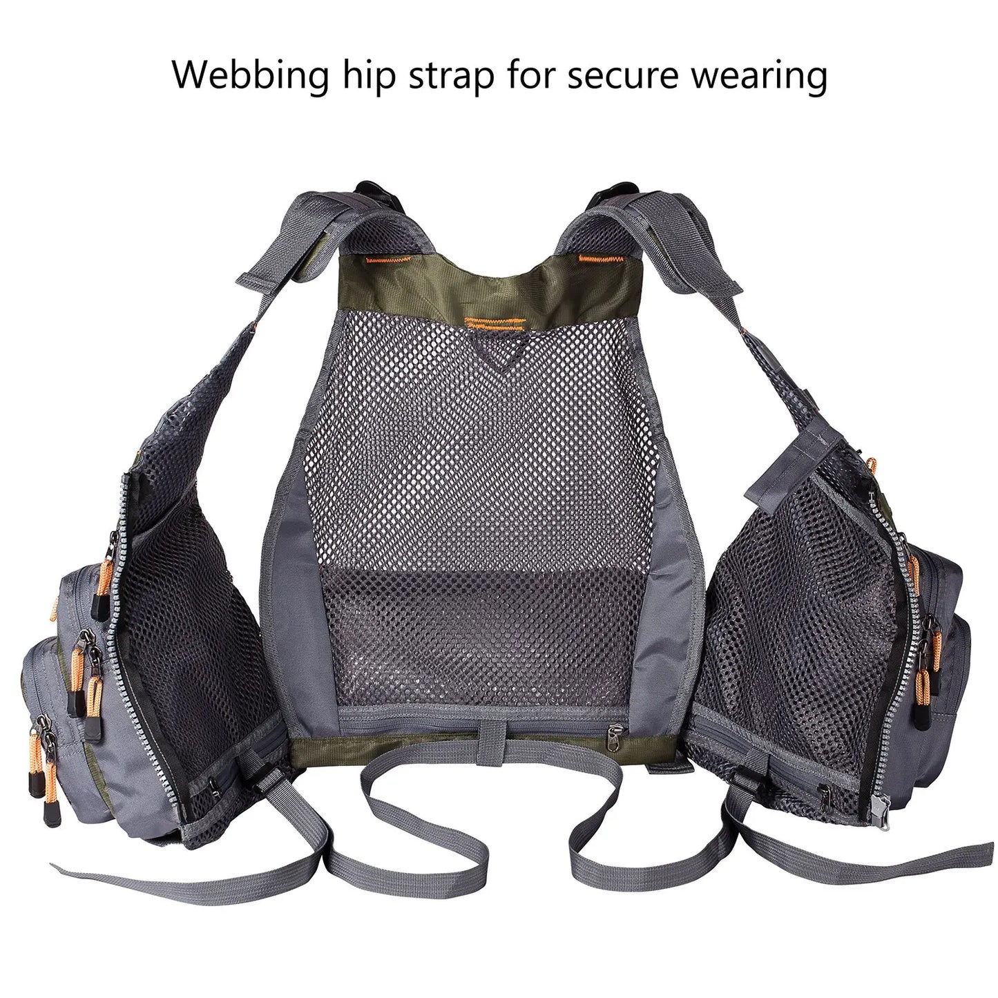 Bassdash Breathable Adjustable Fishing Vest For Outdoor Sports And Tackle