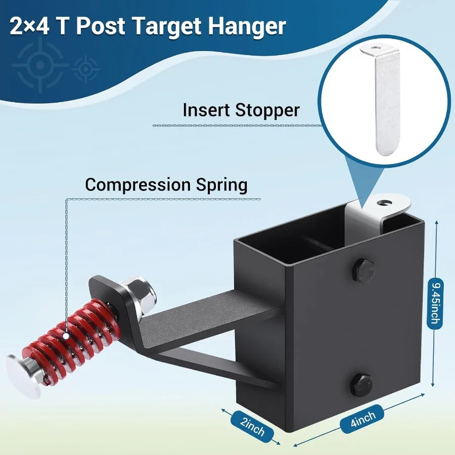 High Concerned AR500 Steel Targets With T Post Hanger Practice