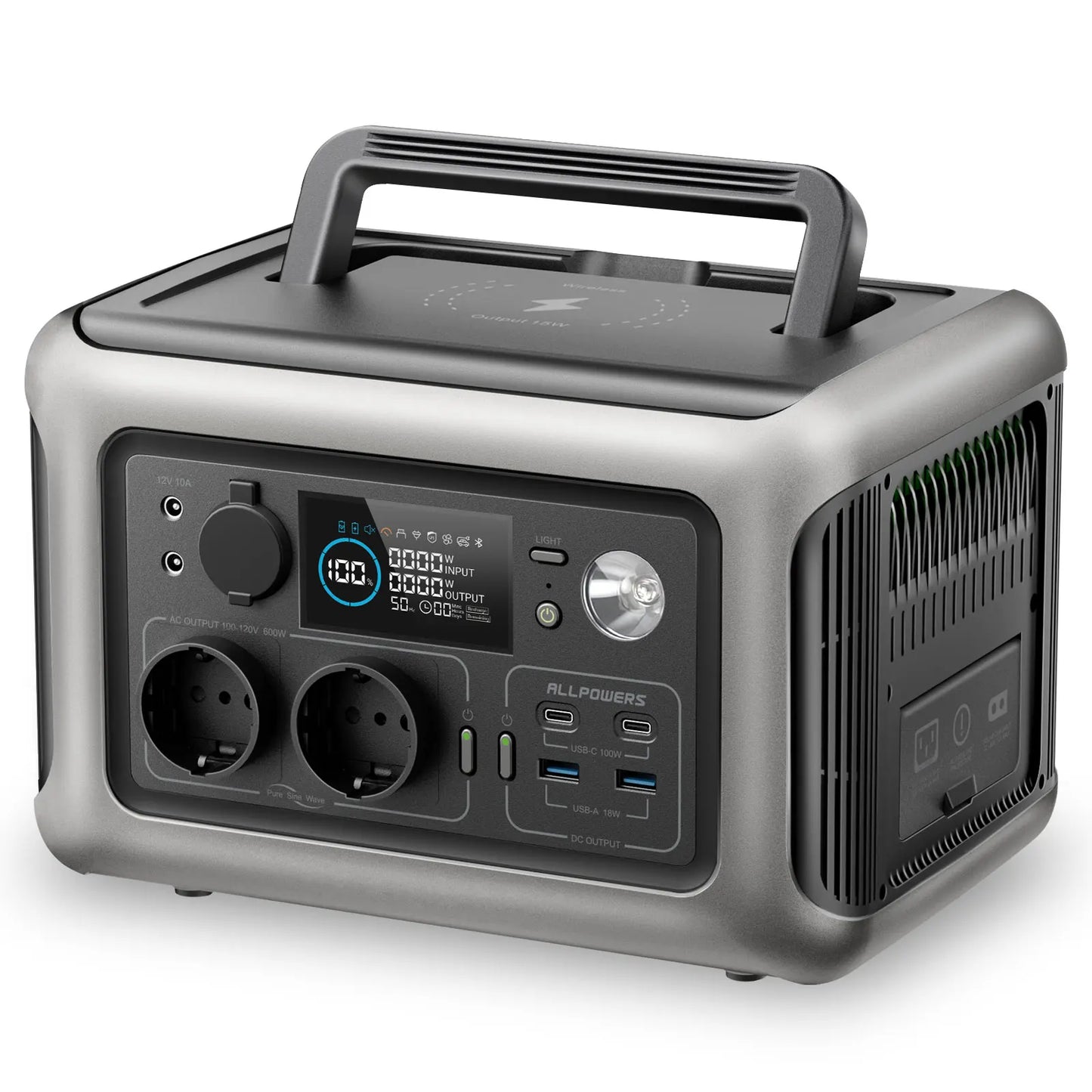 Allpowers R600 Portable Power Station With Solar Panel 299Wh LiFePO4