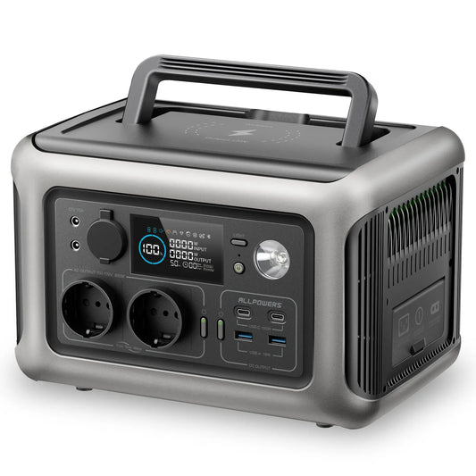 ALLPOWERS R600 Solar Generator 600W 299Wh LiFePO4 Portable