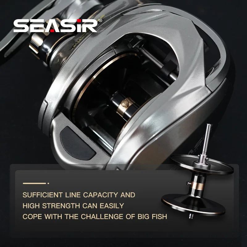 Seasir Megacuda Baitcasting Reel 15Kg Drag Deep Spool 6to1
